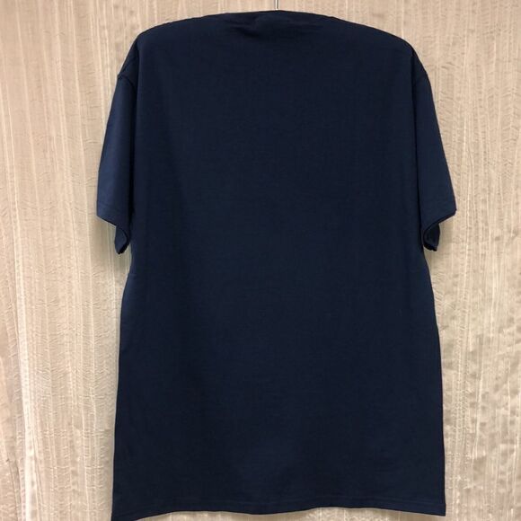 M Peace Love France Cotton Navy Tee - Picture 2 of 8